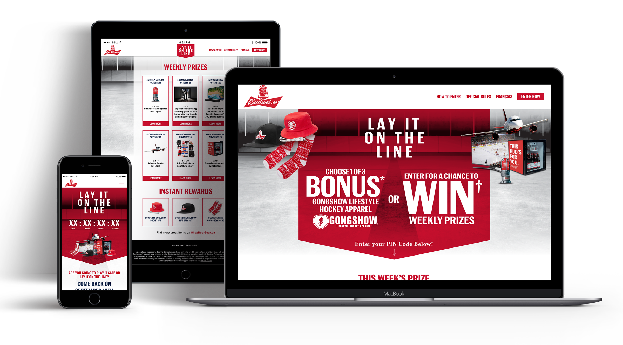 Laying It Out: Designing the Ultimate Website for Budweiser’s Lay It On The Line Contest